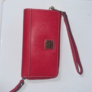 Dooney and Bourke red wristlet